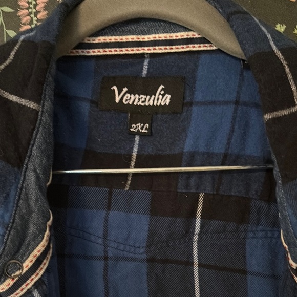 Blue and Black Casual Button Down Shirt - Picture 3 of 6